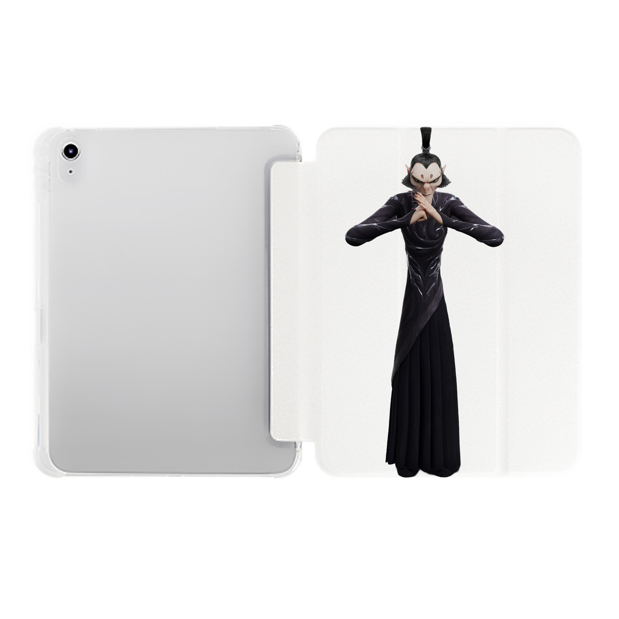 （画像用） Ne Zha 2 ナタ 魔童の大暴れ IPad ケース ペン収納付き 三つ折りスタンド PUレザー×シリコン 対応機種9.5/10.5/10.9インチ